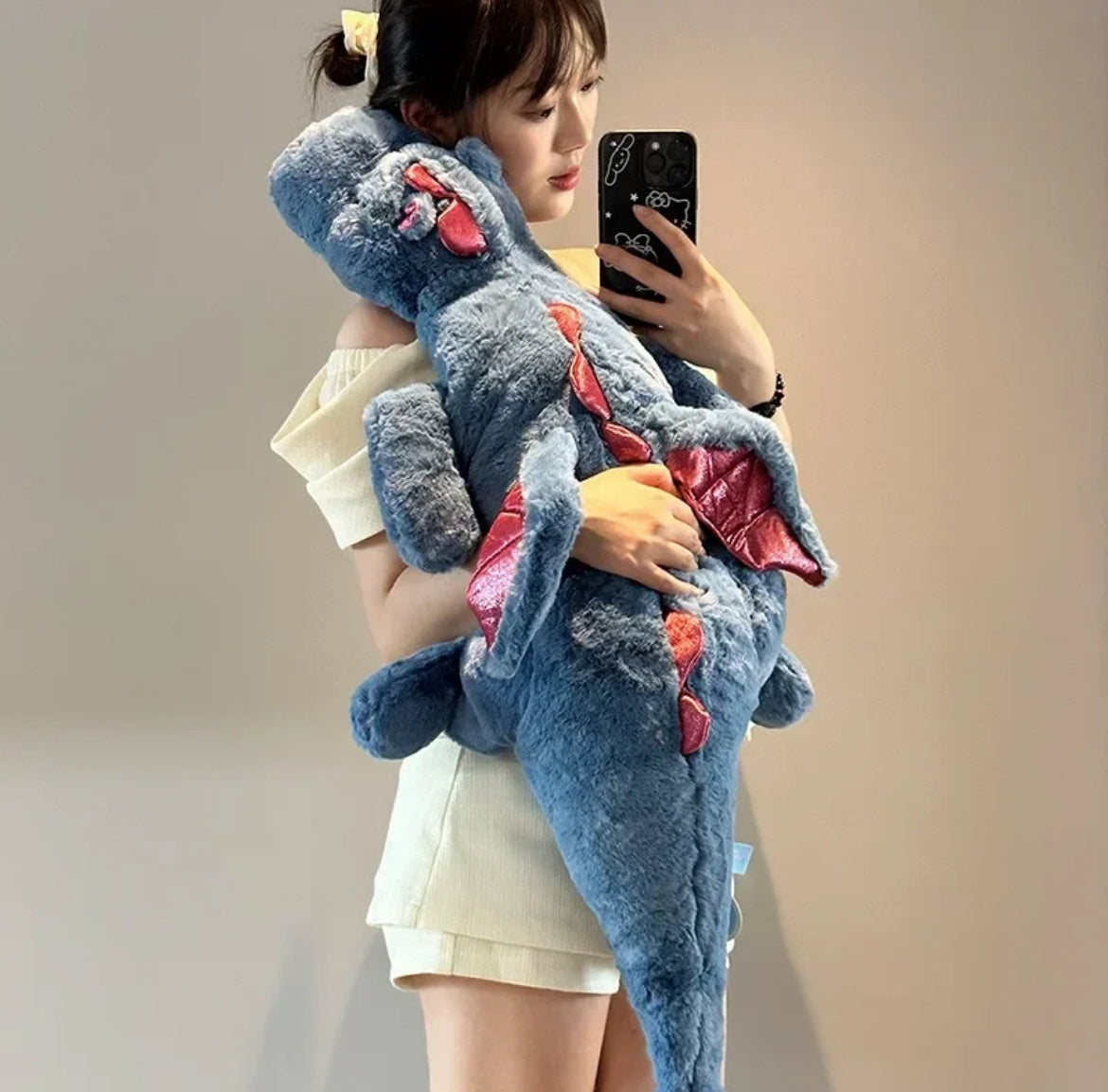 Peluche almohada dragones 70cm