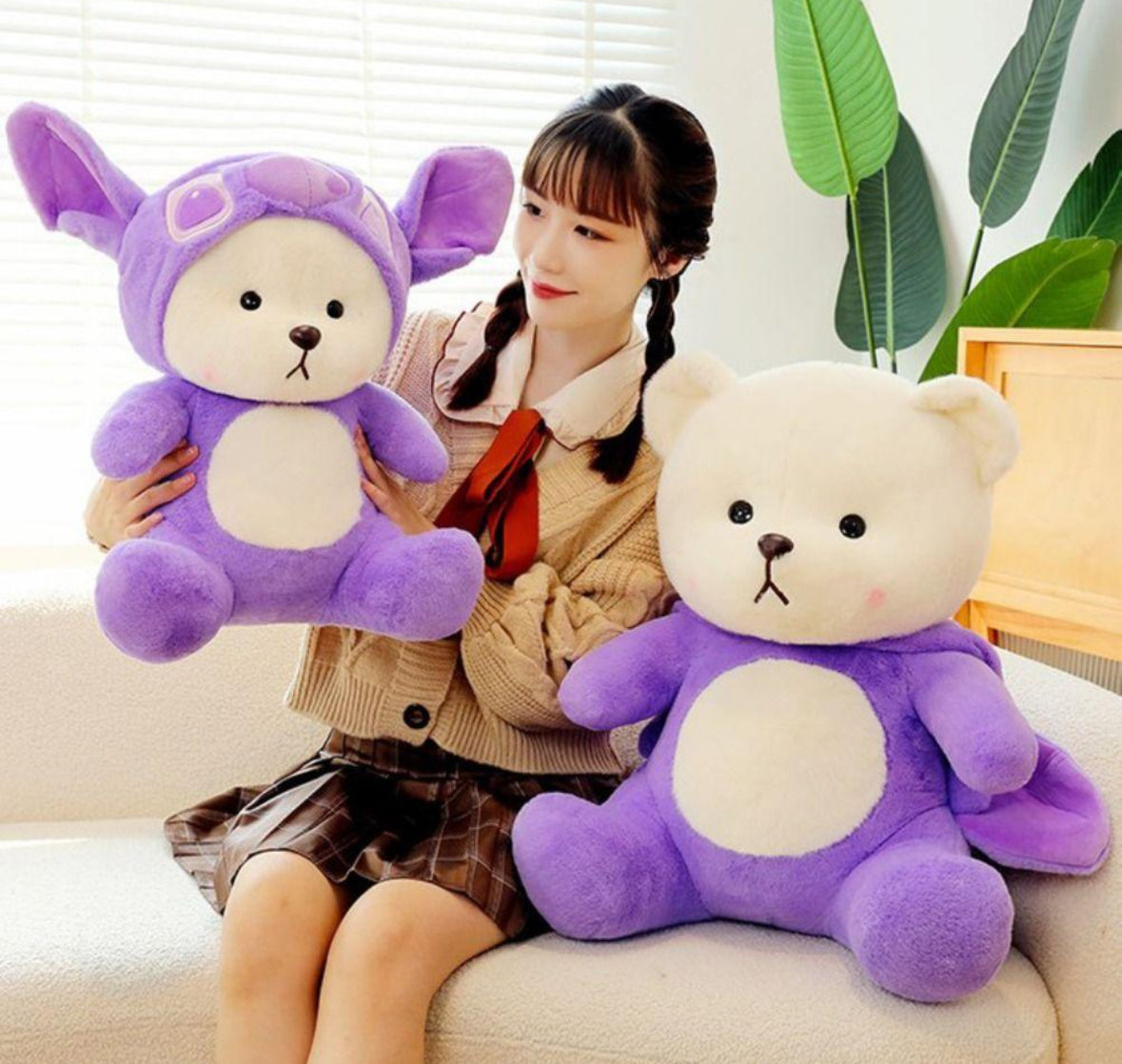 Peluches con manta dentro