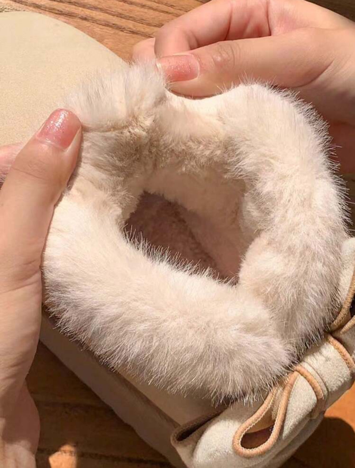 Botitas peludas para invierno