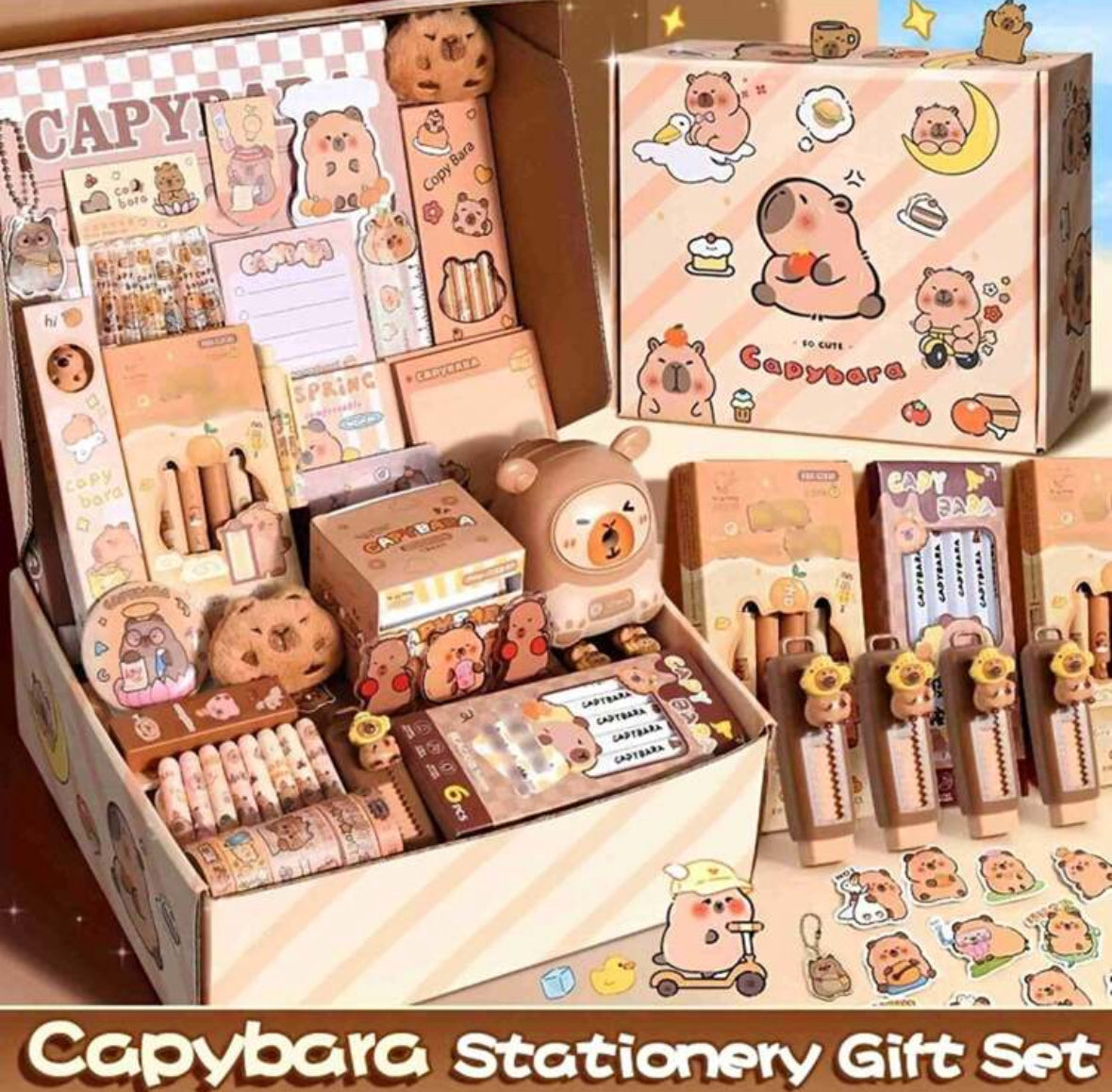 Set capybara