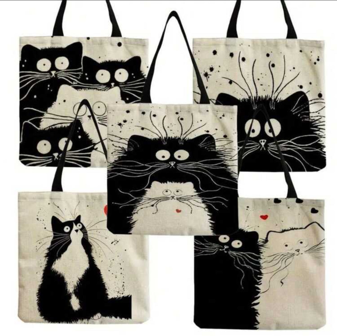 Bolsa tote bag o chismosa gatito