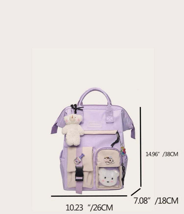 Mochila con osito