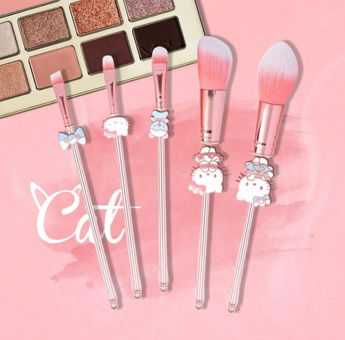 Set de brochas hello kitty