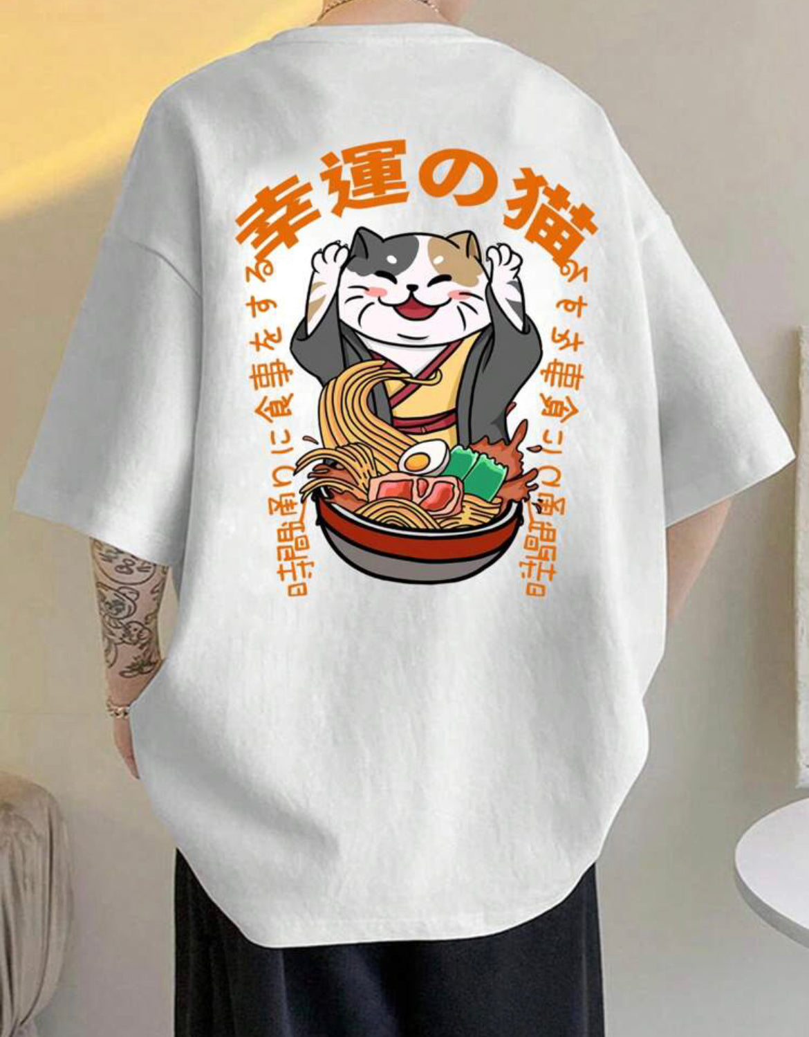 Remera oversize gatito