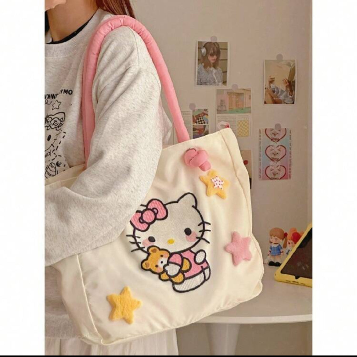 Bolso hello kitty blanco