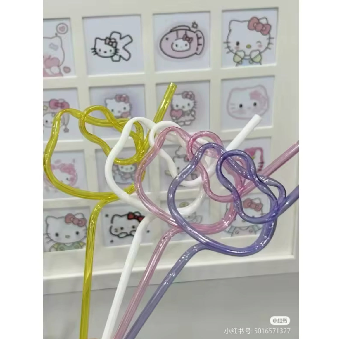 Pack de pajitas hello kitty