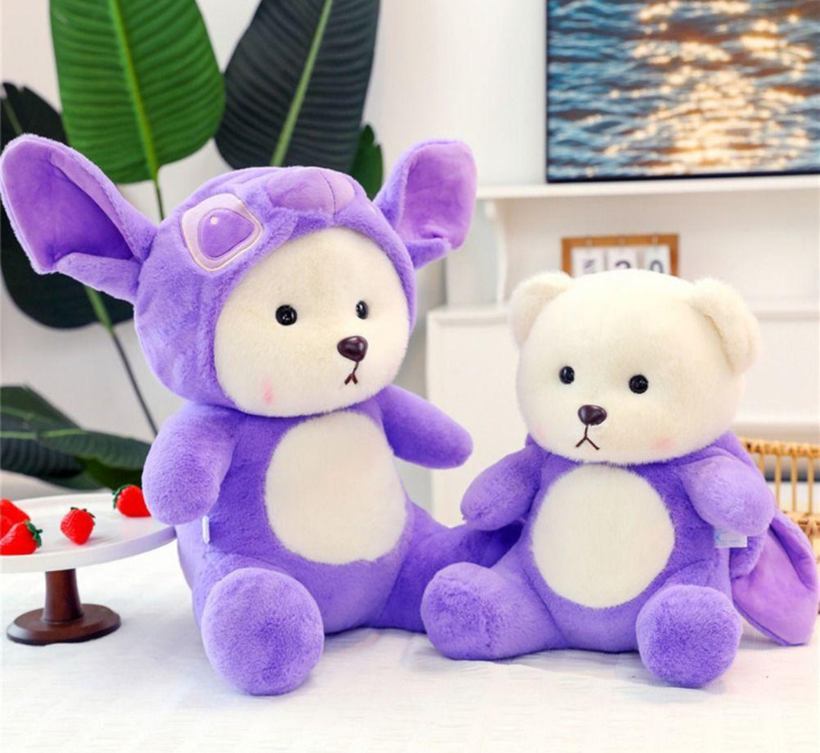 Peluches con manta dentro