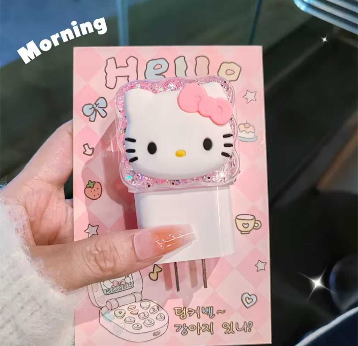 Protector de cargador hello kitty