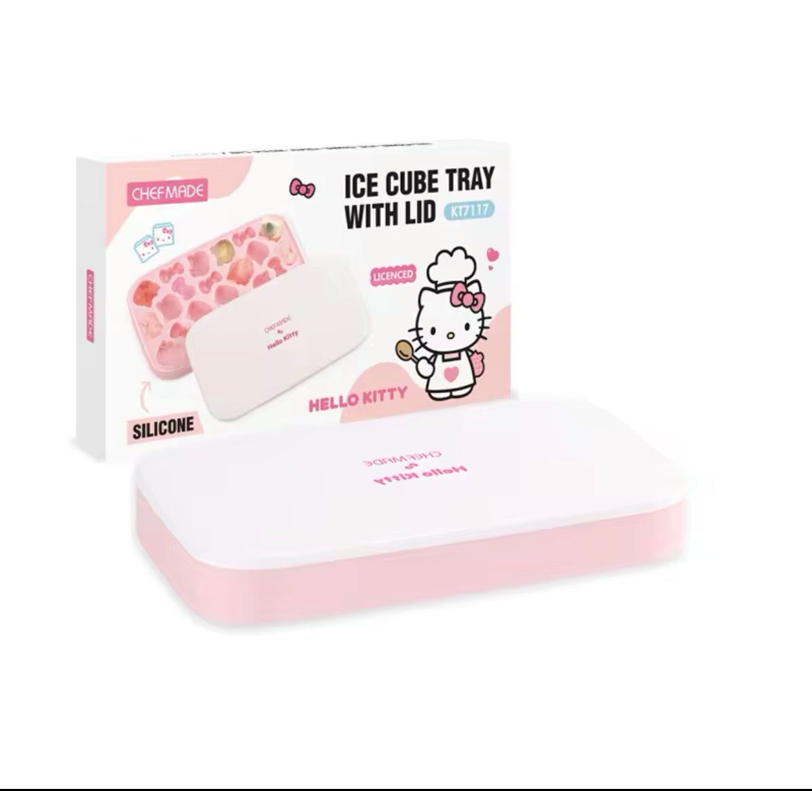 Molde de silicona para hielo o reposteria hello kitty