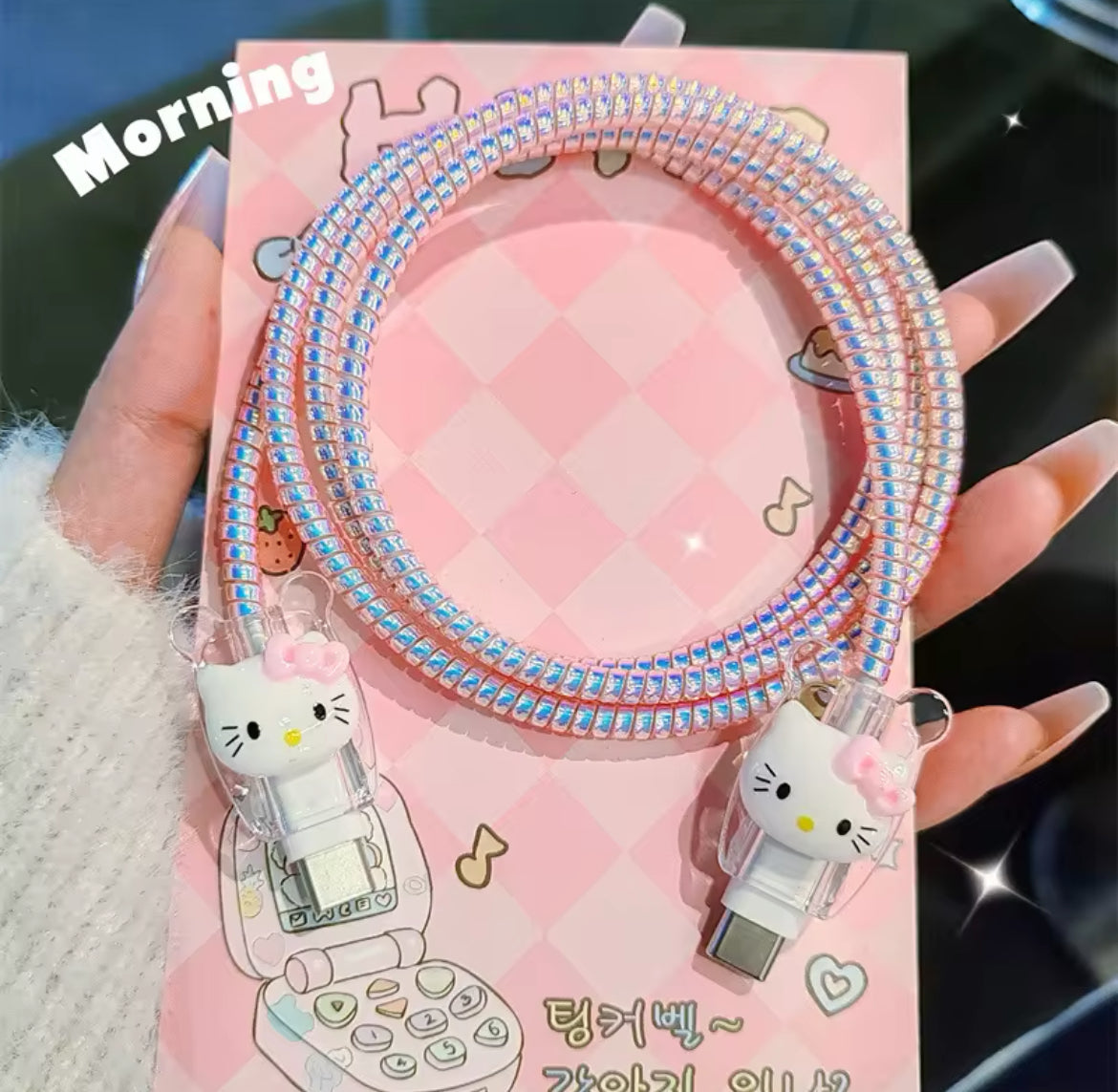 Protector de cargador hello kitty