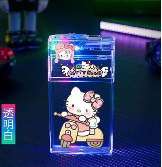 Caja para cigarros con encendedor de sanrio