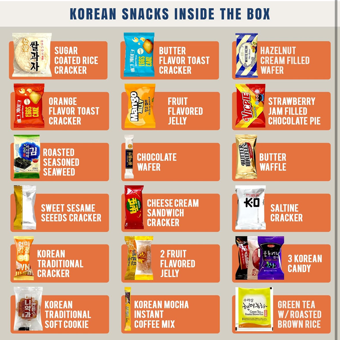 Boxes Snacks coreanos