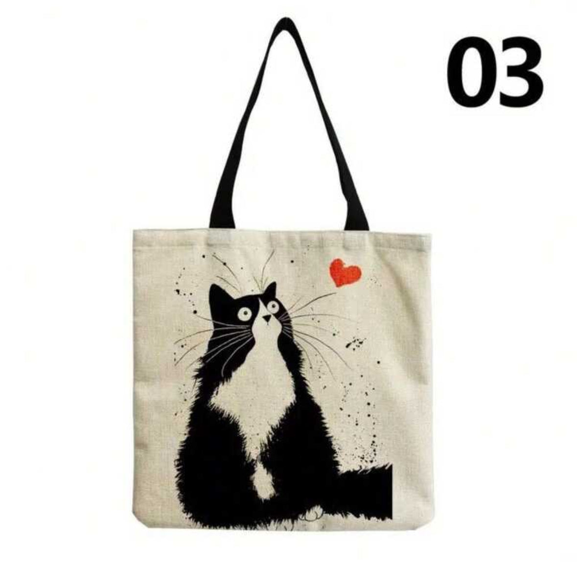 Bolsa tote bag o chismosa gatito