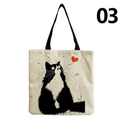 Bolsa tote bag o chismosa gatito