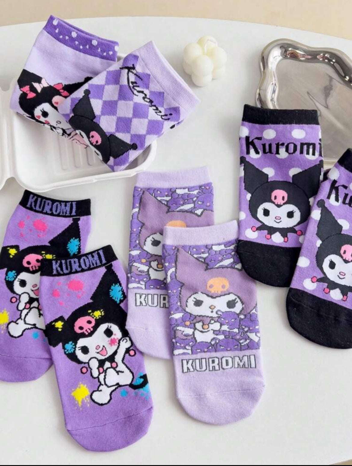 Pack 4 pares de medias kuromi