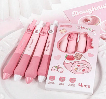 Set lapiceras rosa