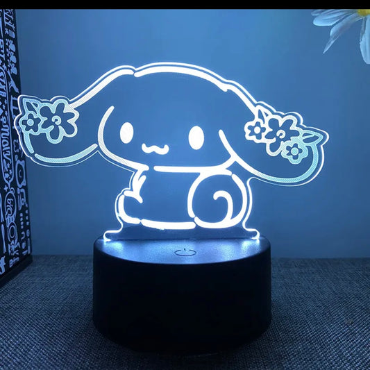 Luces led con figuras de dibujos