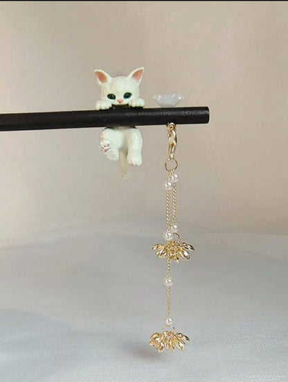 Broche de pelo gatito