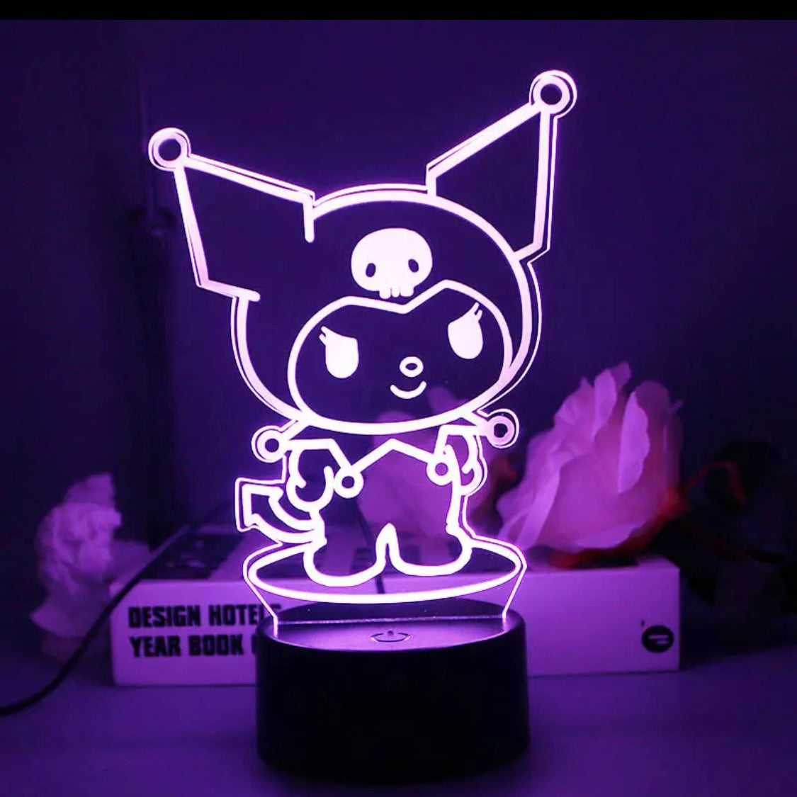 Luces led con figuras de dibujos