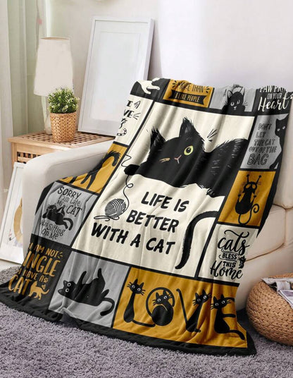 Manta gatito 150x200