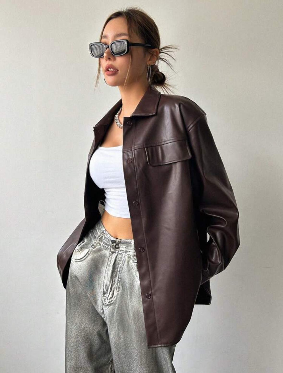 Campera simil cuero