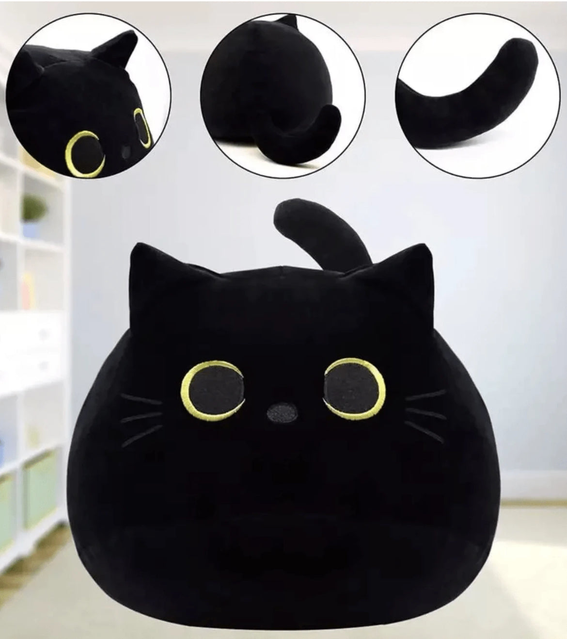 Peluche gatito negro