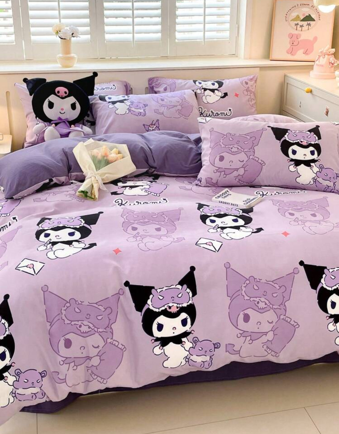 Ropa de cama ( funda de acolchado con almohadas)