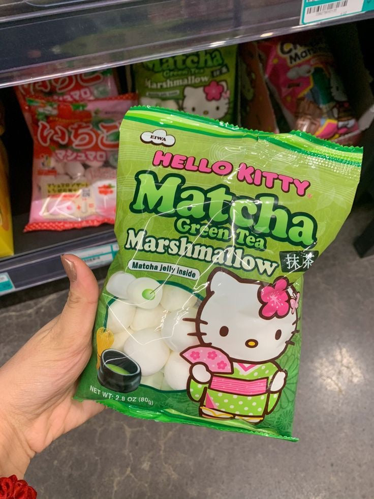 Marshmallow Hello kitty Matcha oficial 80gr