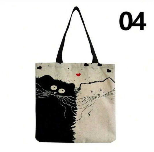 Bolsa tote bag o chismosa gatito