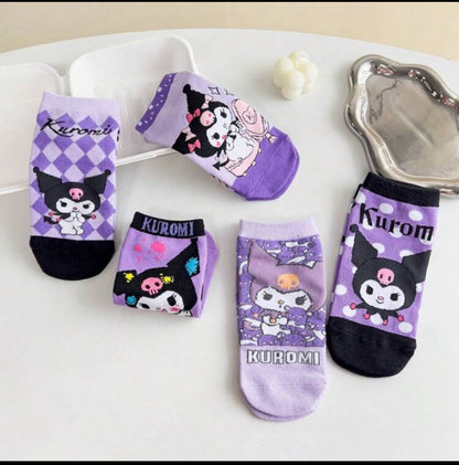 Pack 4 pares de medias kuromi