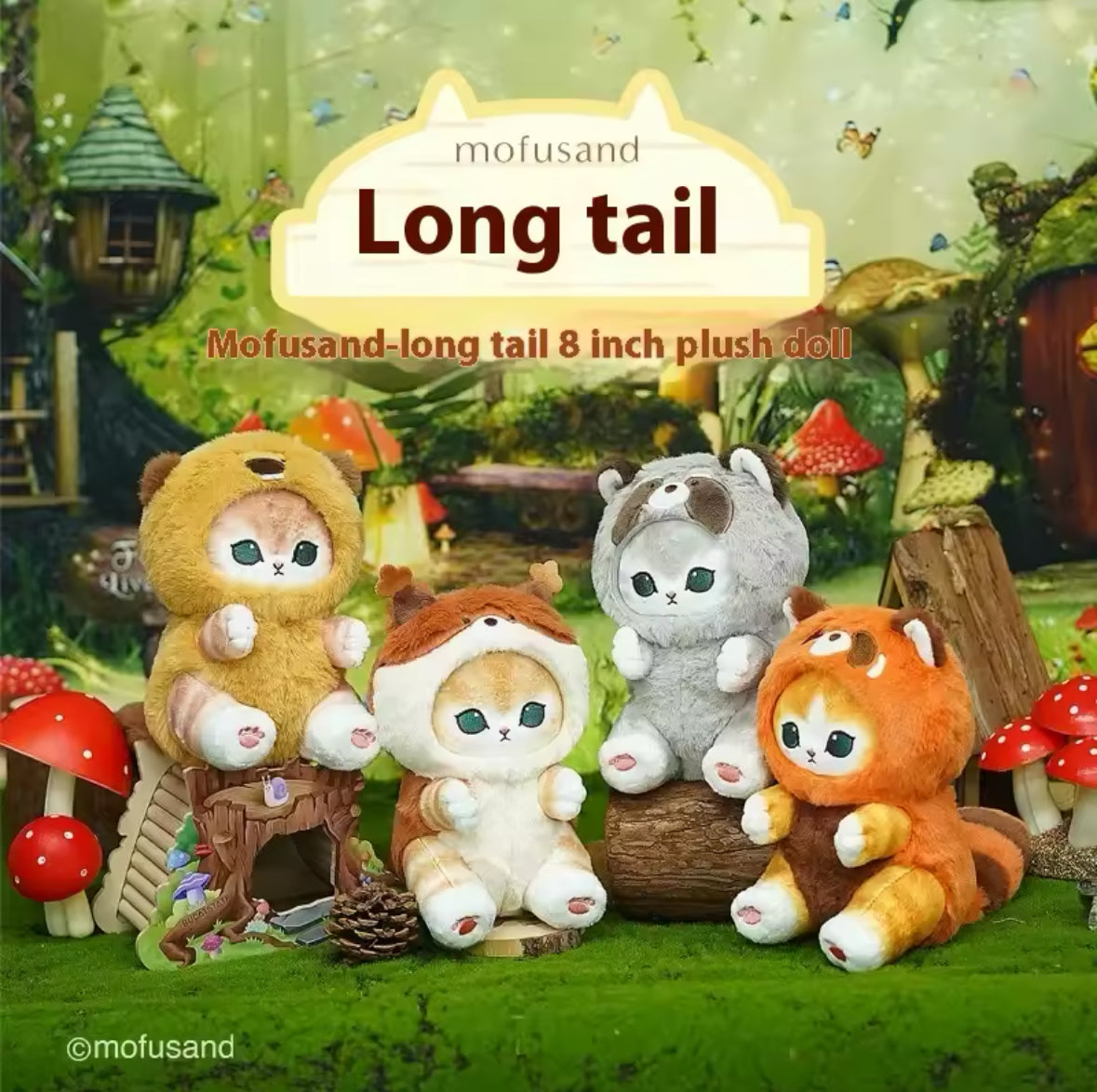 Long tail peluche