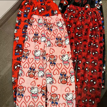 Pijama hello kitty con spiderman rosado talle L