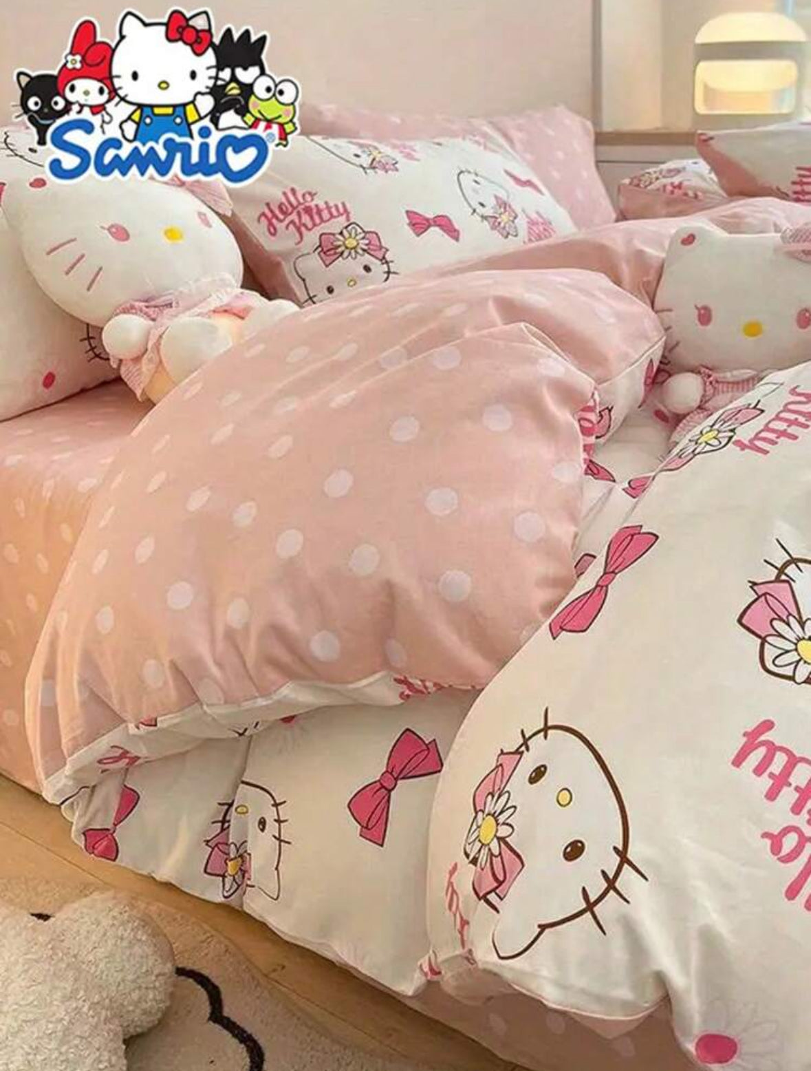 Ropa de cama ( funda de acolchado con almohadas)
