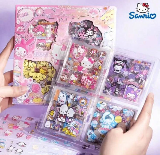 Caja de stickers sanrio