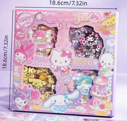 Caja de stickers sanrio