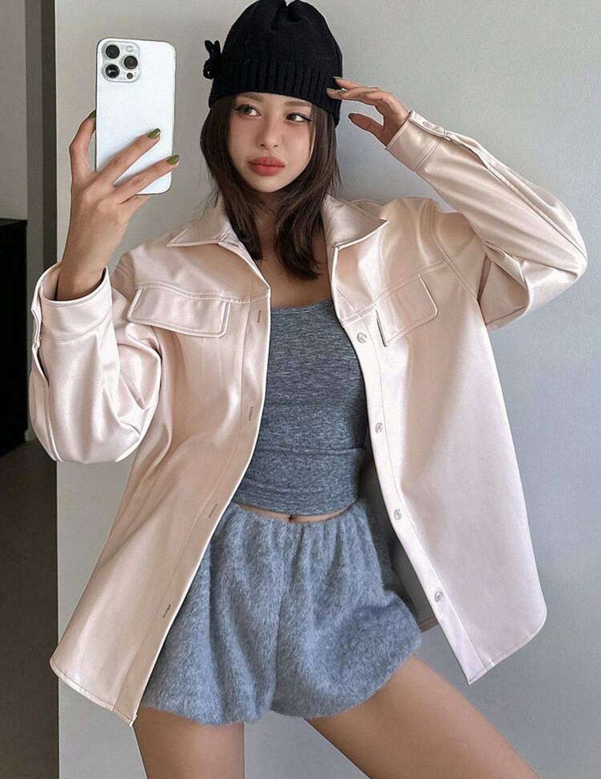 Campera simil cuero