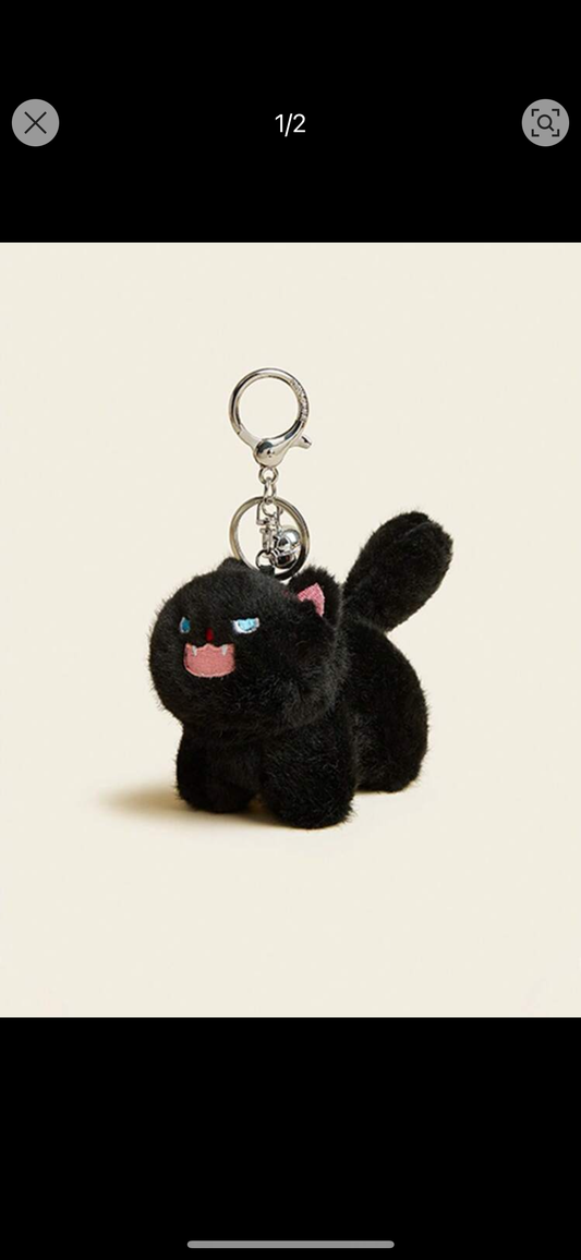 Llavero gato negro