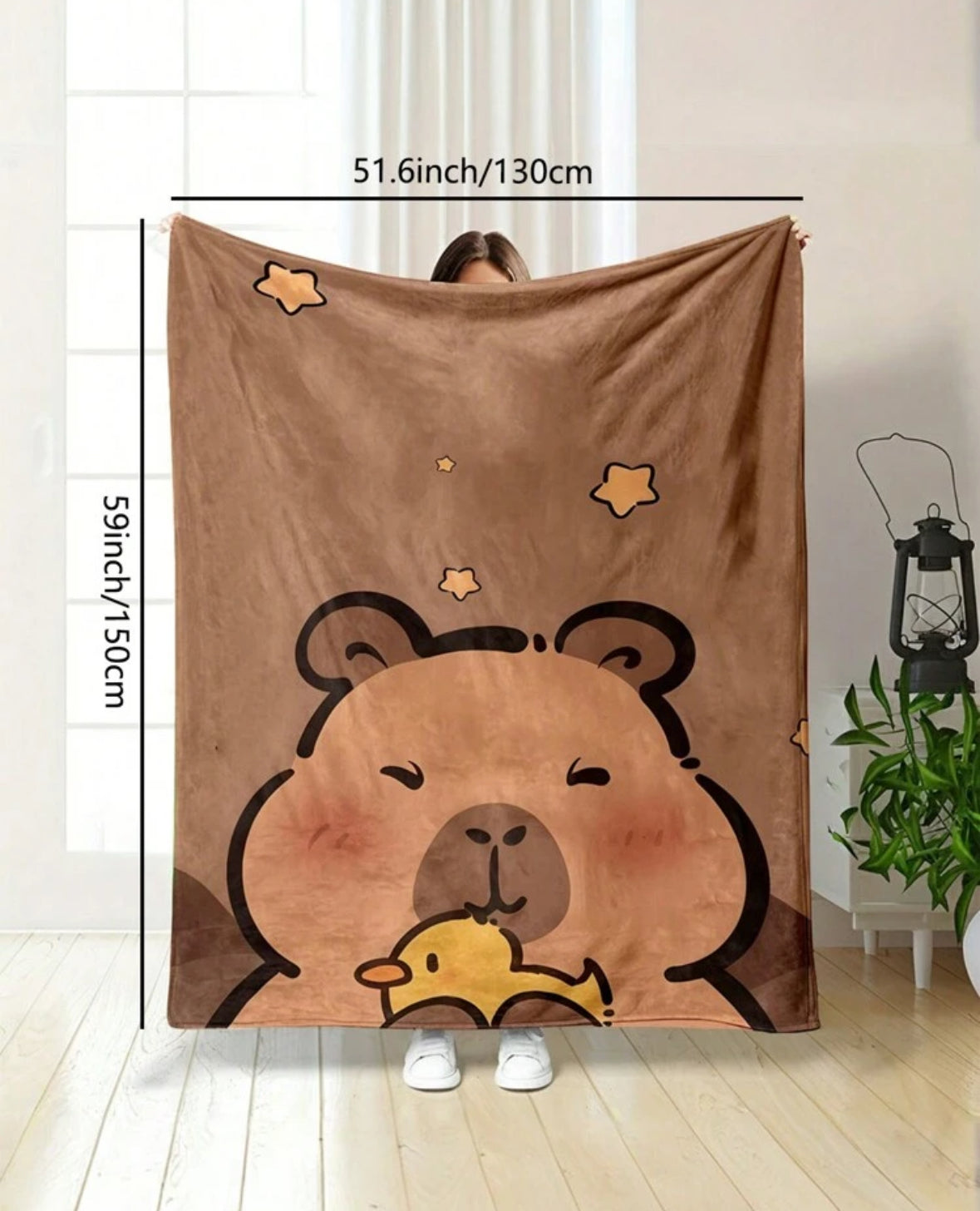 Manta capybara 130x150