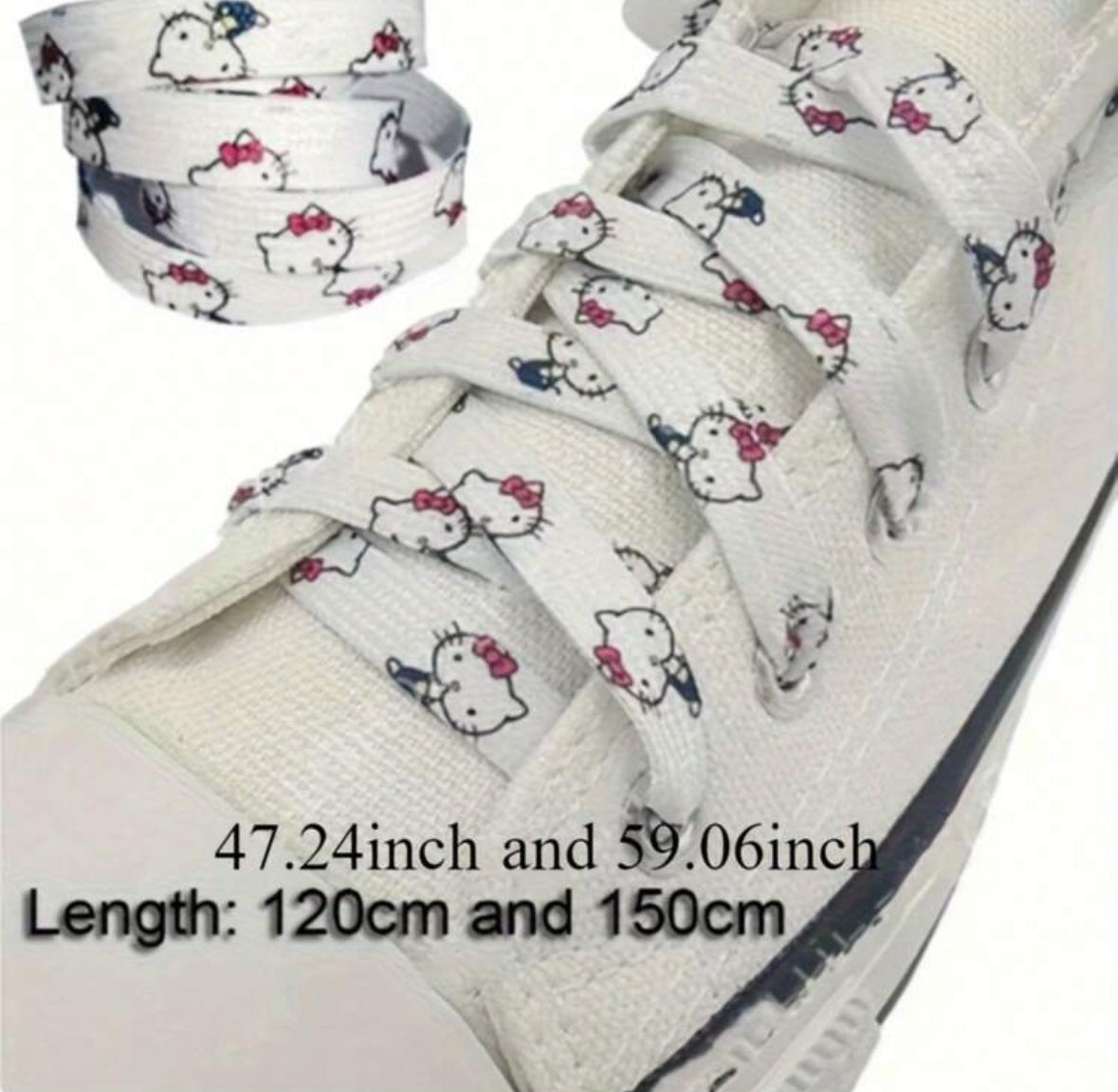 Cordones hello kitty