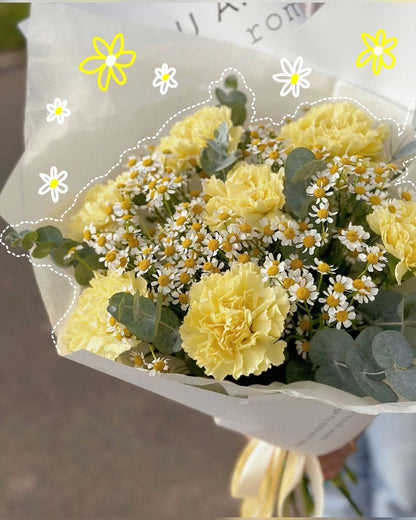 ARREGLO FLORAL AMARILLO