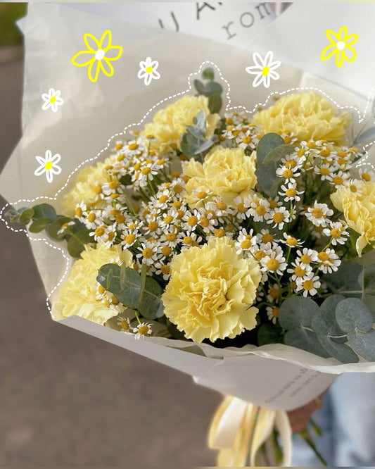 ARREGLO FLORAL AMARILLO