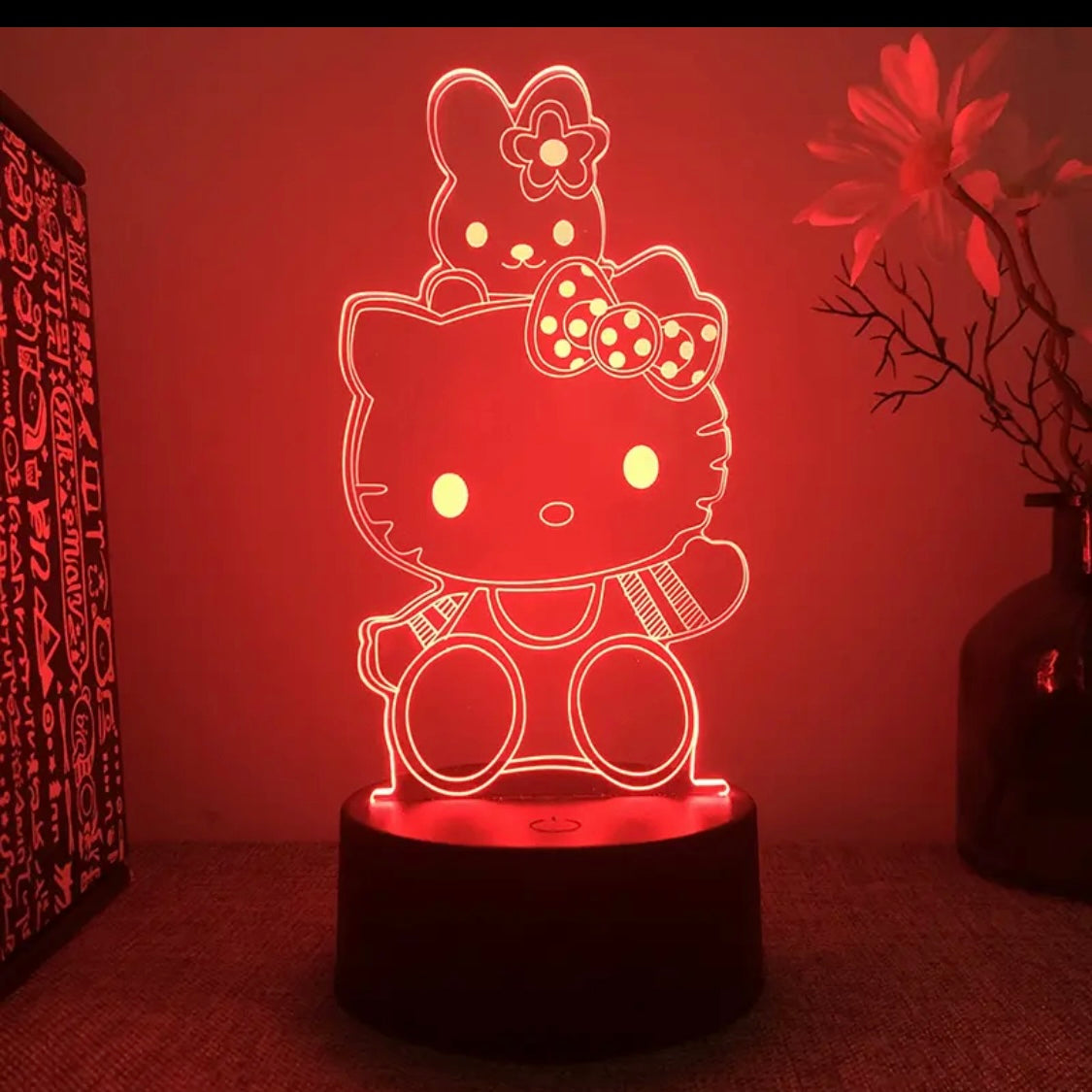 Luces led con figuras de dibujos