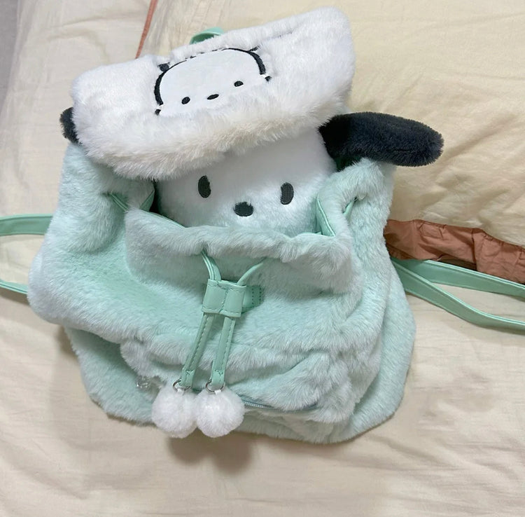 Mochila sanrio peludita