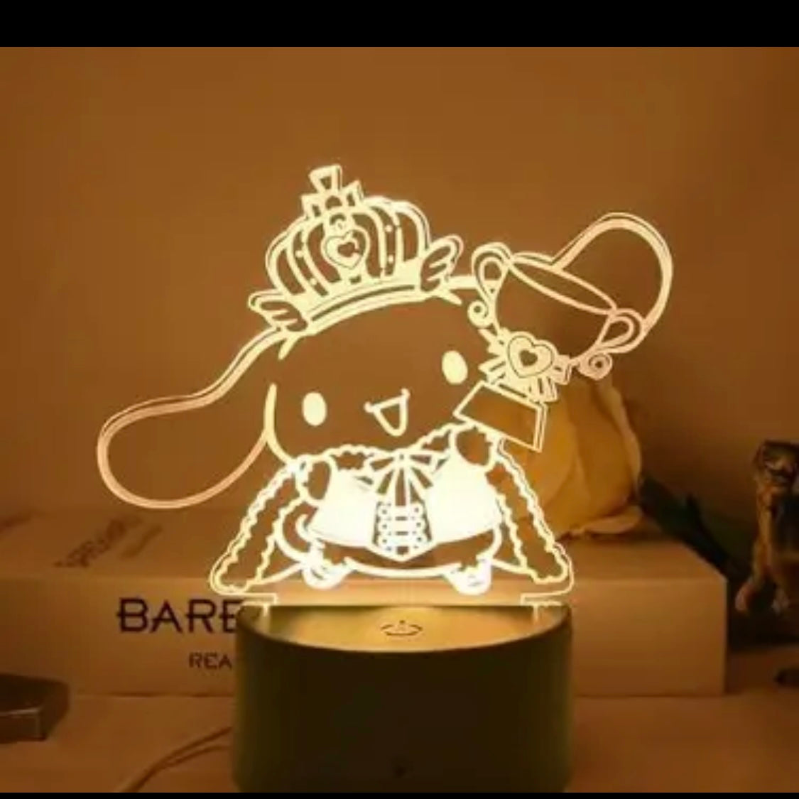 Luces led con figuras de dibujos