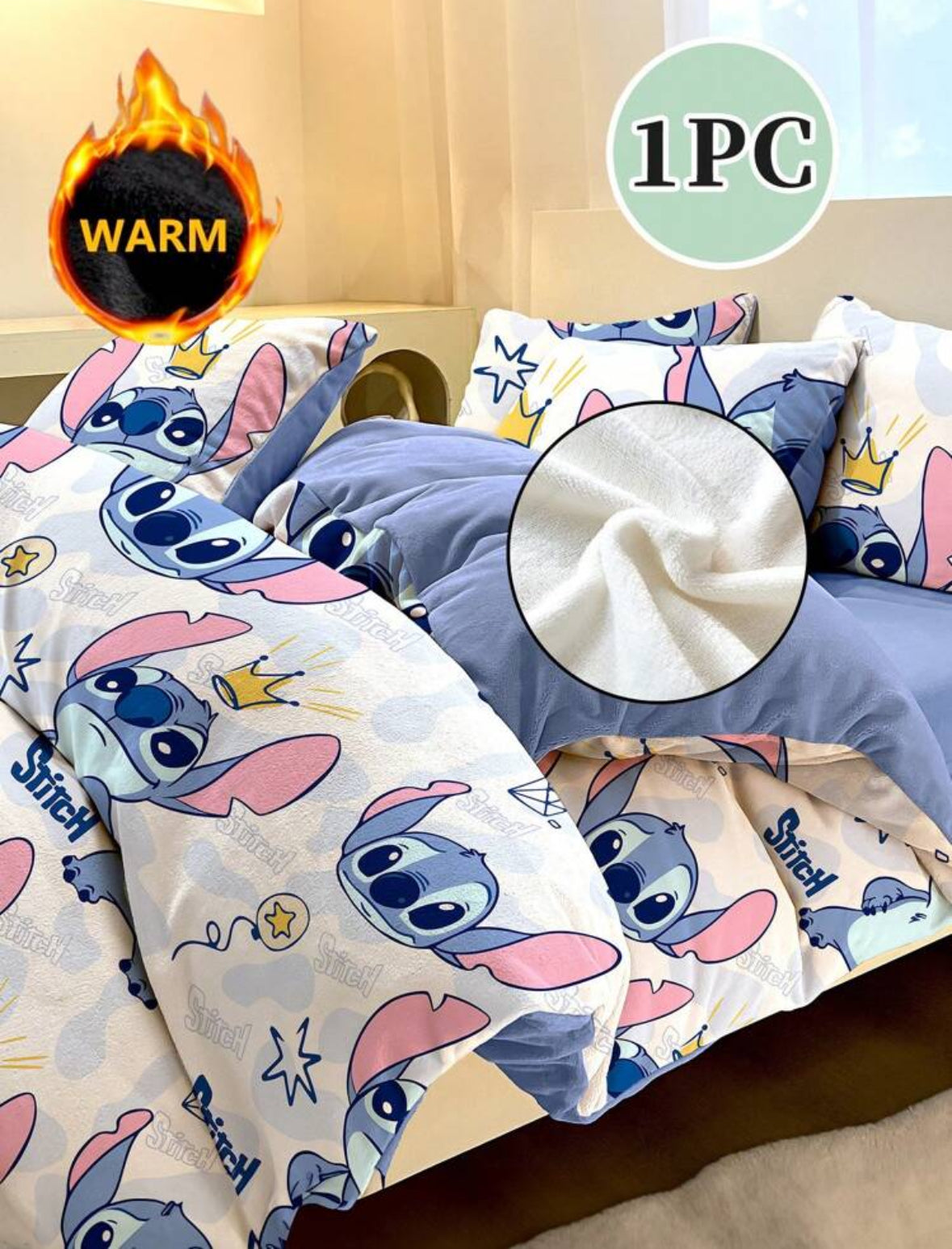 Ropa de cama ( funda de acolchado con almohadas)