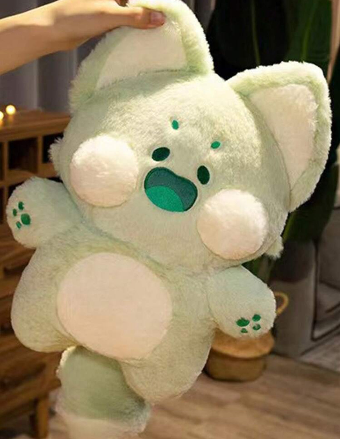 Gatito verde 40cm