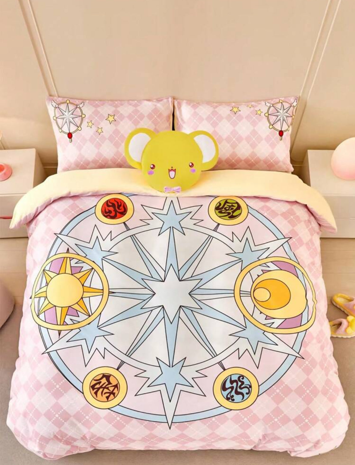 Ropa de cama ( funda de acolchado con almohadas)