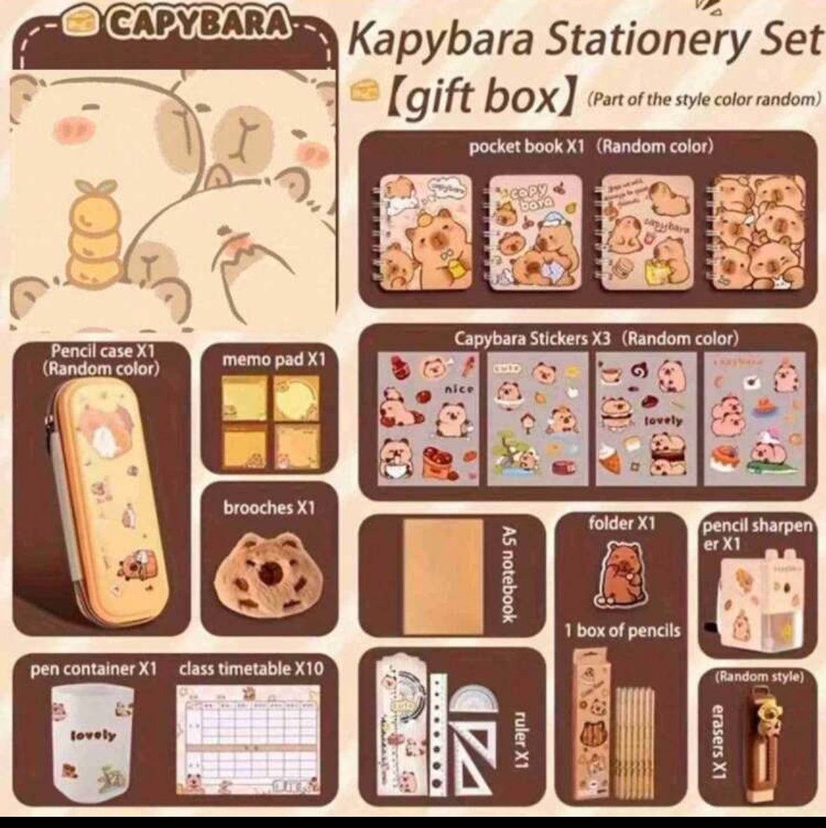 Set capybara