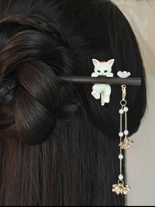 Broche de pelo gatito
