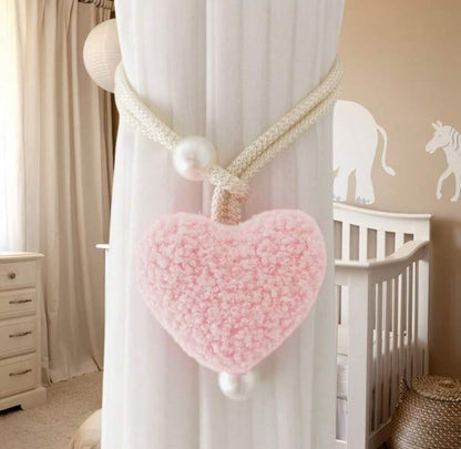 Ganchos de corazon para cortina